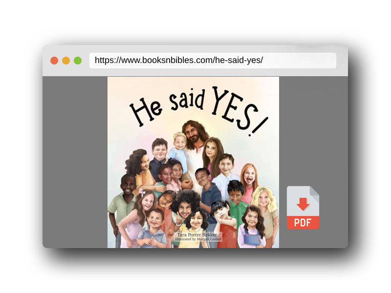 PDF Preview of the book He said YES!