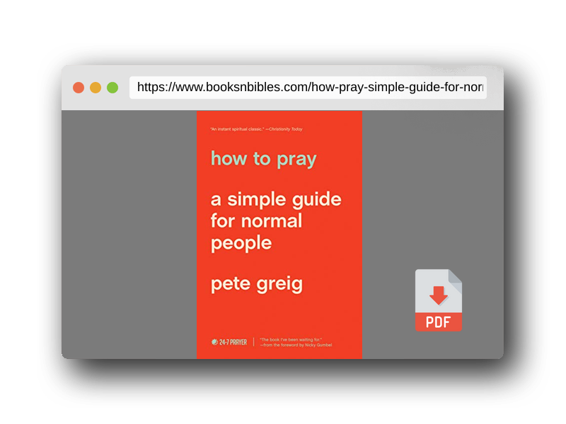 PDF Preview of the book How to Pray: A Simple Guide for Normal People