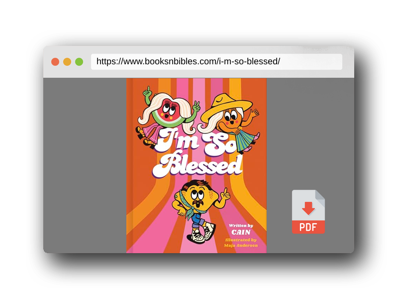 PDF Preview of the book I'm So Blessed