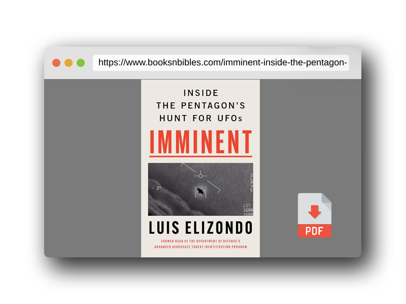 PDF Preview of the book Imminent: Inside the Pentagon's Hunt for UFOs
