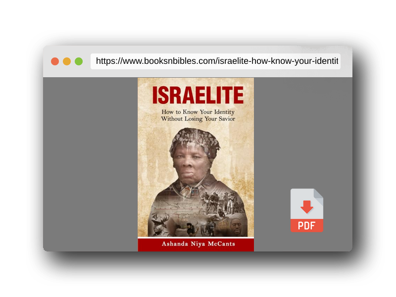 PDF Preview of the book Israelite: How to Know Your Identity Without Losing Your Savior