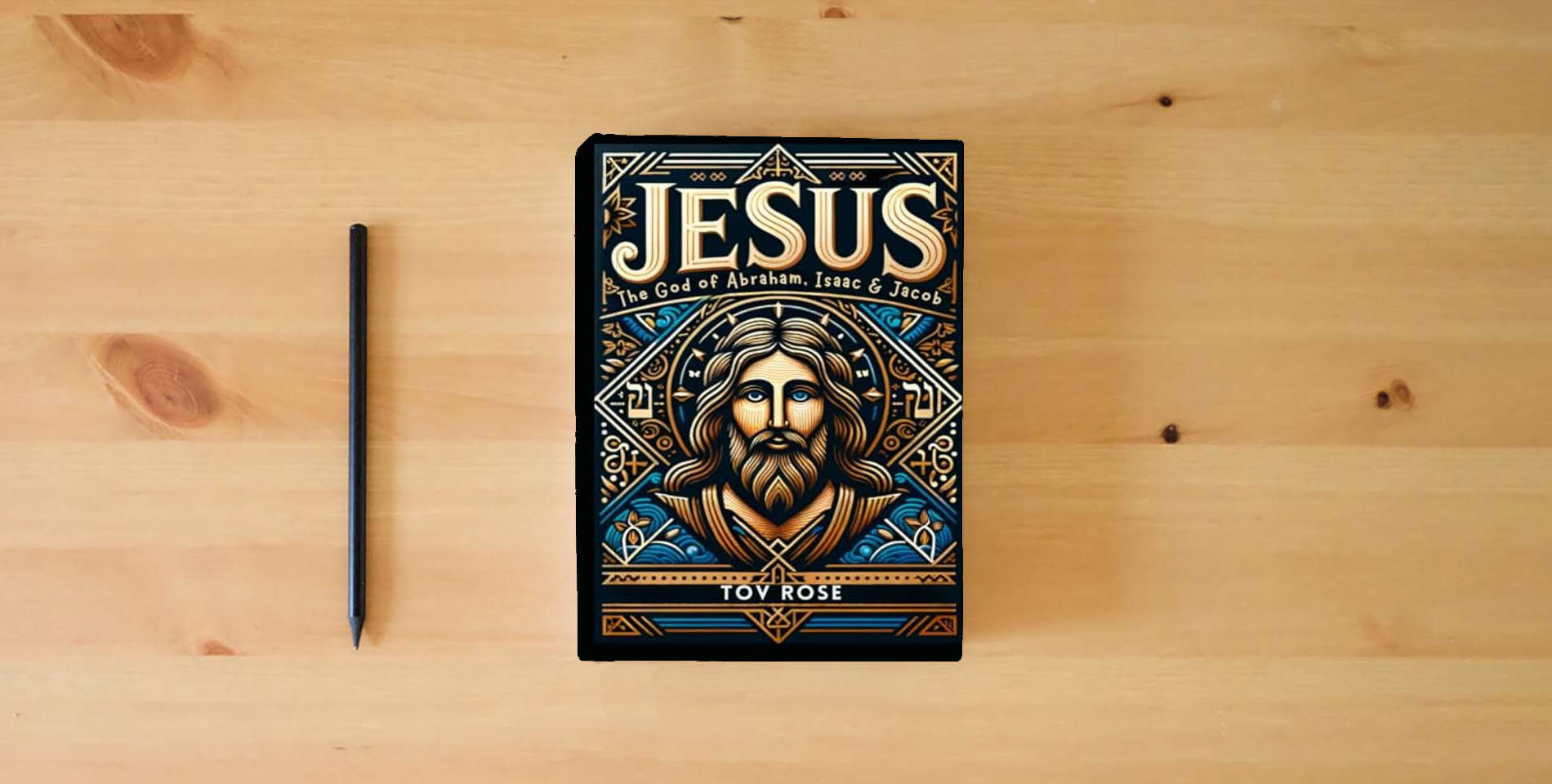 The book Jesus: The God of Abraham, Isaac & Jacob is on the table