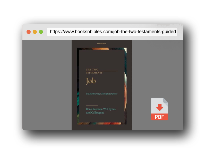 PDF Preview of the book Job (The Two Testaments: Guided Journeys Through Scripture)