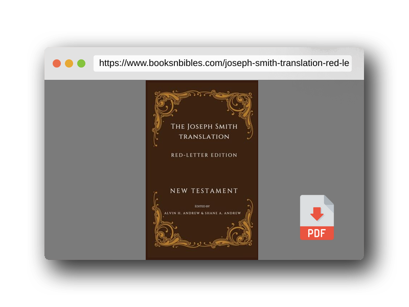 PDF Preview of the book Joseph Smith Translation Red-Letter Edition New Testament