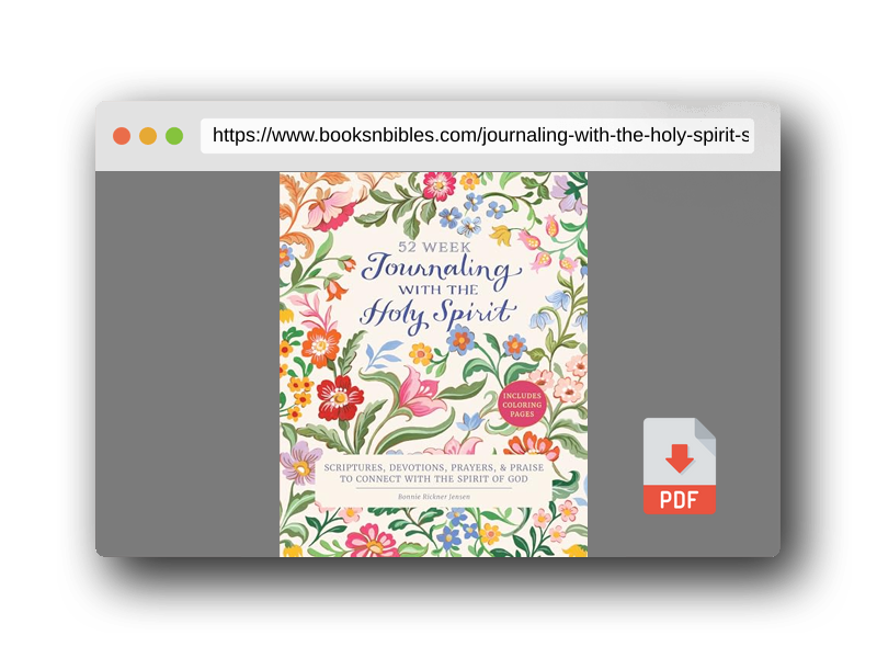 PDF Preview of the book Journaling with the Holy Spirit: Scriptures, Devotions, Prayers, and Praise to Connect with the Spirit of God