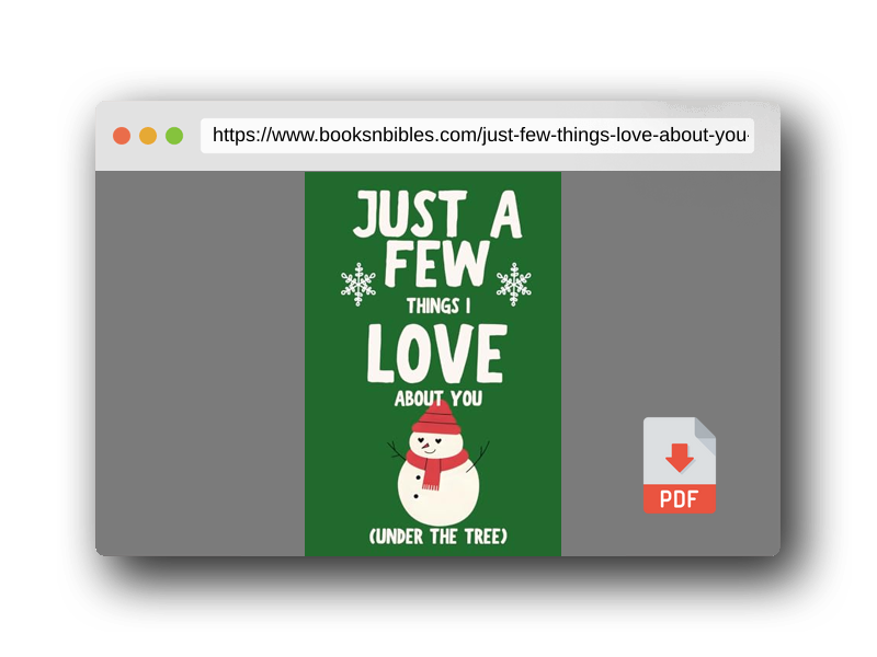 PDF Preview of the book Just a Few Things I Love About You (Under the Tree)