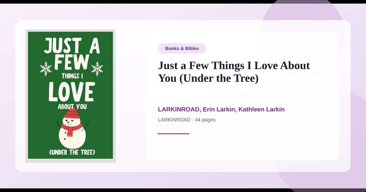 Libro De Regalo Romántico – Just A Few Things I Love About You, Diario Para Rellenar Con Fotos Y Recuerdos, Perfecto Para Parejas En San Valentín Y Aniversarios