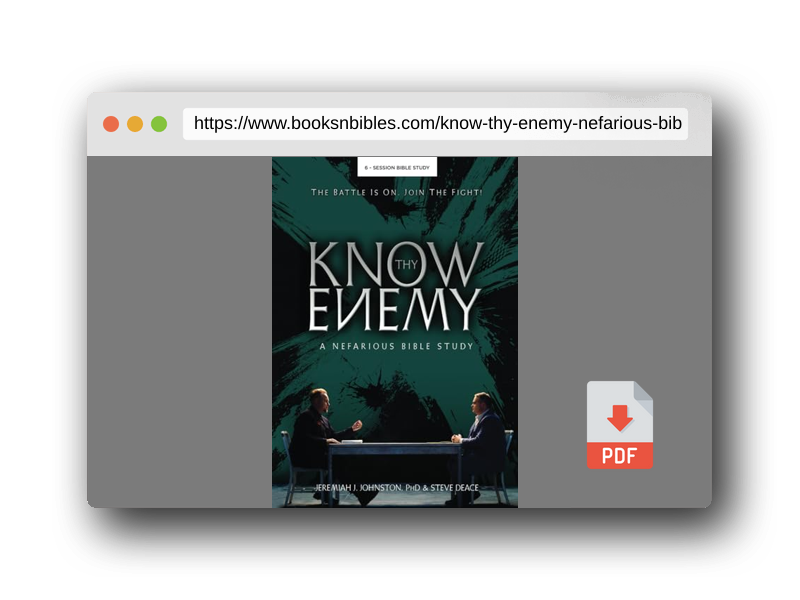 PDF Preview of the book Know Thy Enemy: A Nefarious Bible Study