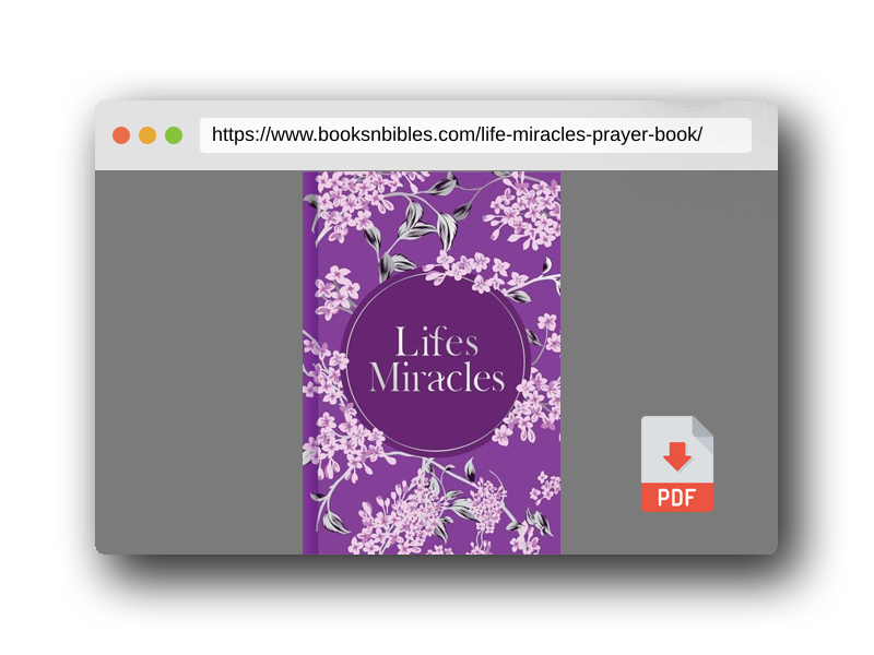 PDF Preview of the book Life's Miracles (Prayer Book)