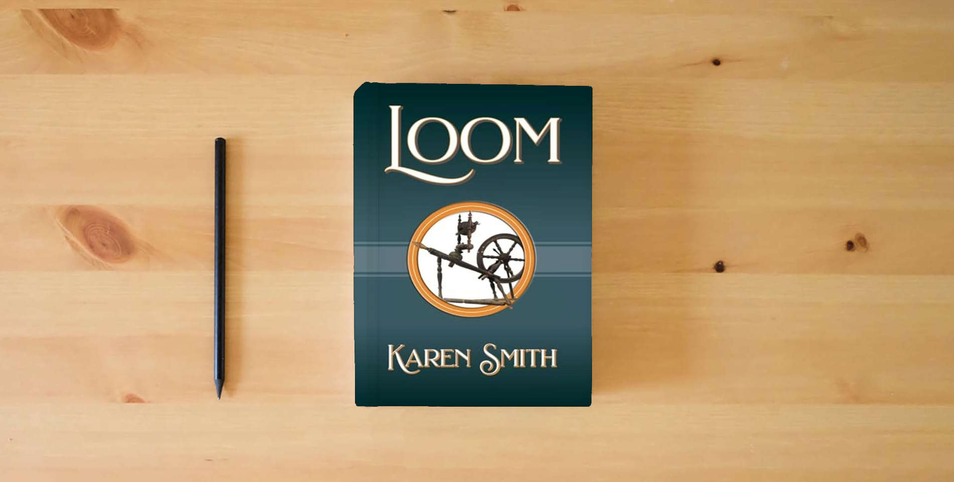 The book Loom is on the table