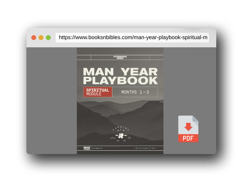 PDF Preview of the book Man Year Playbook: Spiritual Module