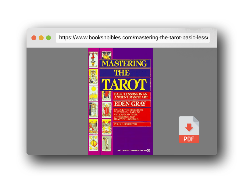 PDF Preview of the book Mastering the Tarot: Basic Lessons in an Ancient Mystic Art