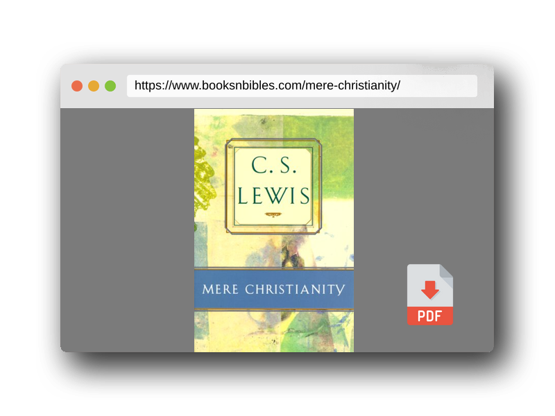 PDF Preview of the book Mere Christianity