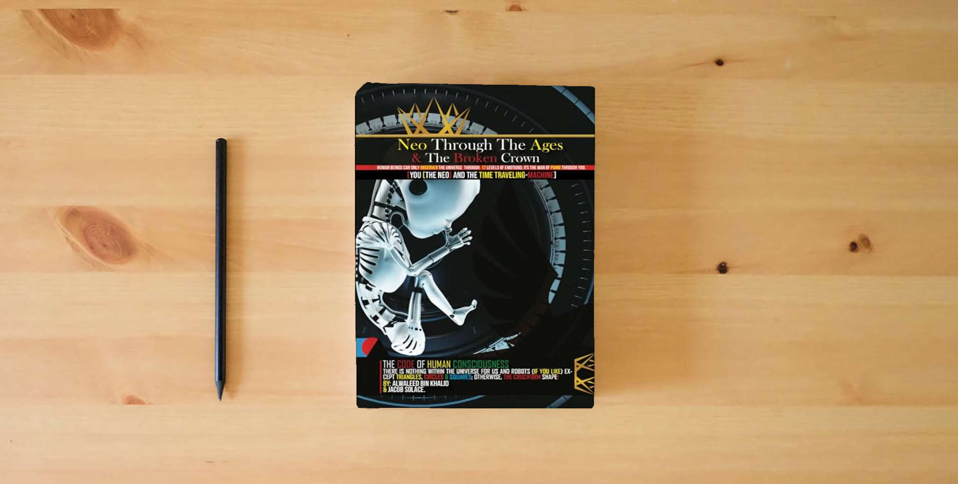 The book Neo Through the Ages And The Broken Crown: You in the time traveling machine is on the table
