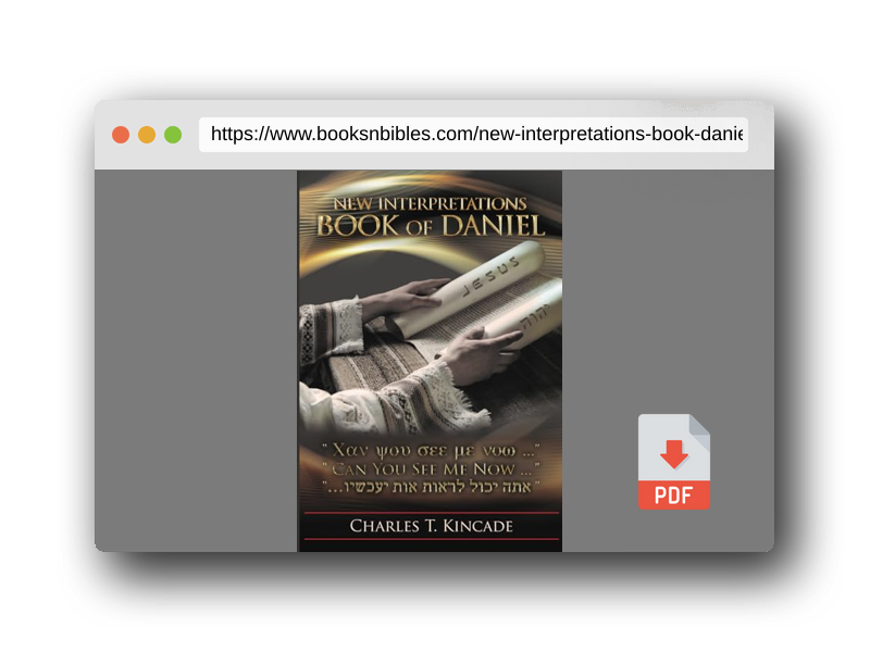 PDF Preview of the book New Interpretations Book of Daniel: Can You See Me Now...
