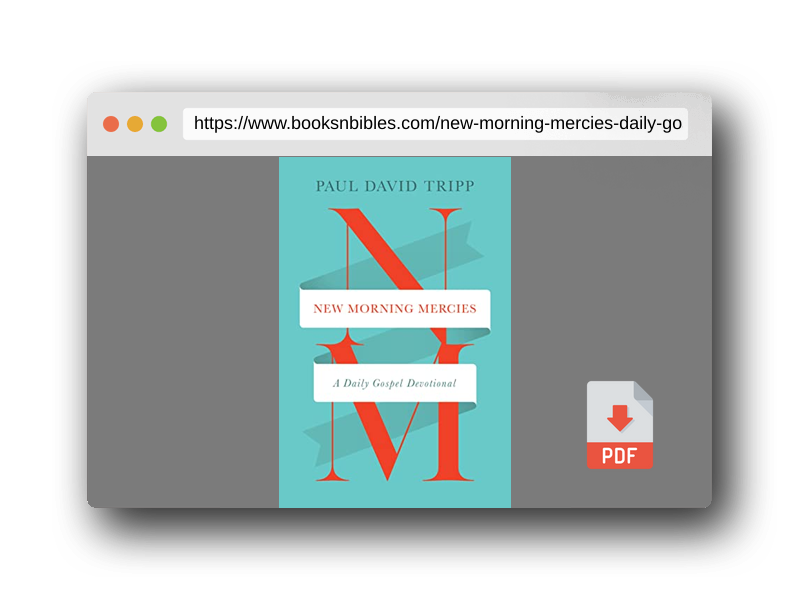 PDF Preview of the book New Morning Mercies: A Daily Gospel Devotional