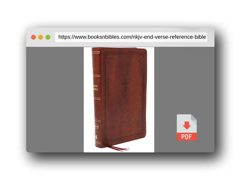 PDF Preview of the book NKJV, End-of-Verse Reference Bible, Personal Size Large Print, Leathersoft, Brown, Red Letter, Comfort Print: Holy Bible, New King James Version