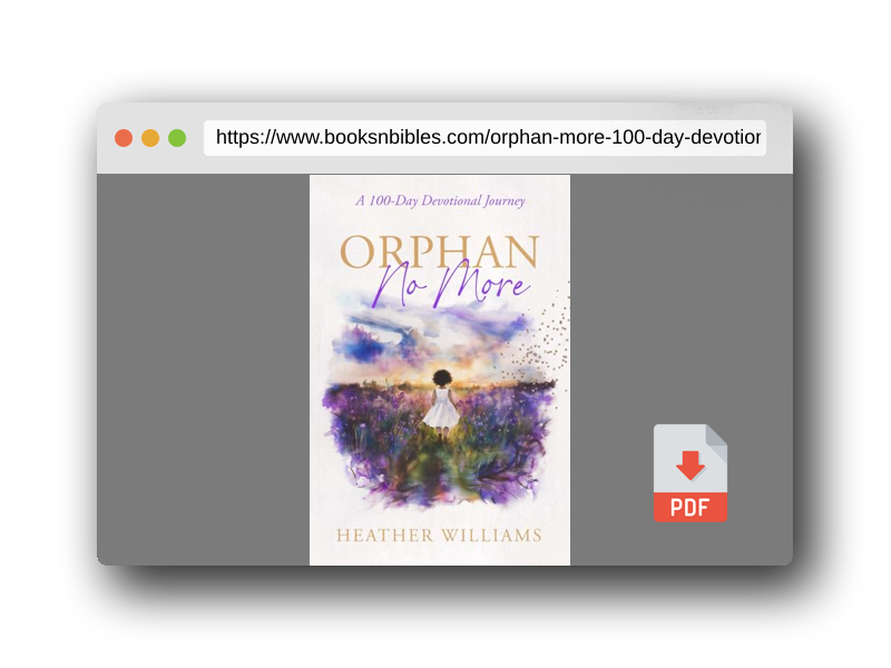 PDF Preview of the book Orphan No More: A 100-Day Devotional Journey