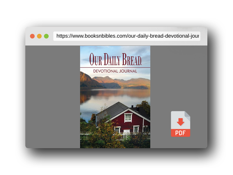 PDF Preview of the book Our Daily Bread Devotional Journal