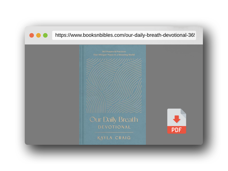 PDF Preview of the book Our Daily Breath Devotional: 365 Prayers and Practices That Whisper Peace in a Shouting World
