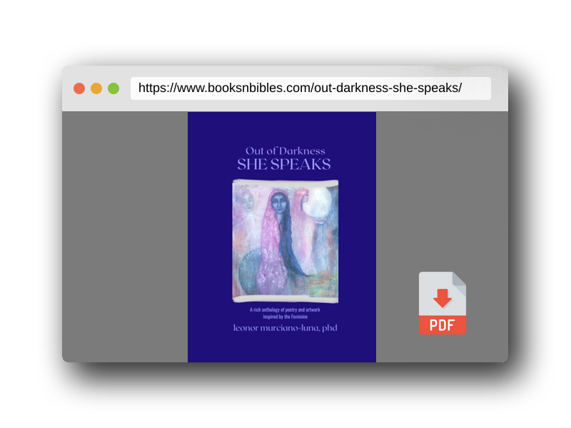 PDF Preview of the book Out of Darkness SHE SPEAKS