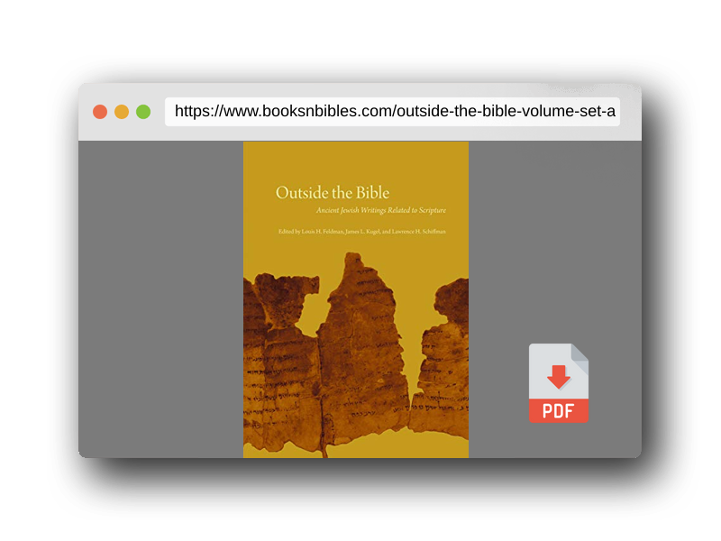 PDF Preview of the book Outside the Bible, 3-volume set: Ancient Jewish Writings Related to Scripture