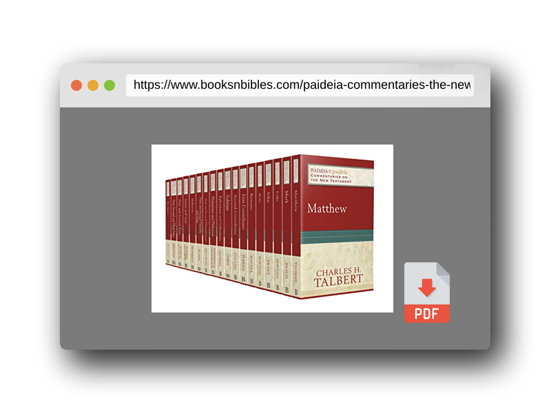 PDF Preview of the book Paideia: Commentaries on the New Testament Set