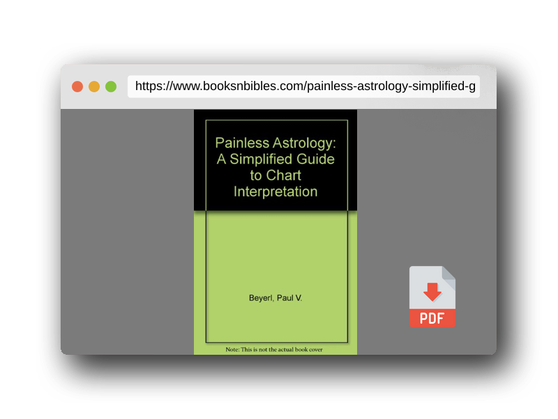PDF Preview of the book Painless Astrology: A Simplified Guide to Chart Interpretation
