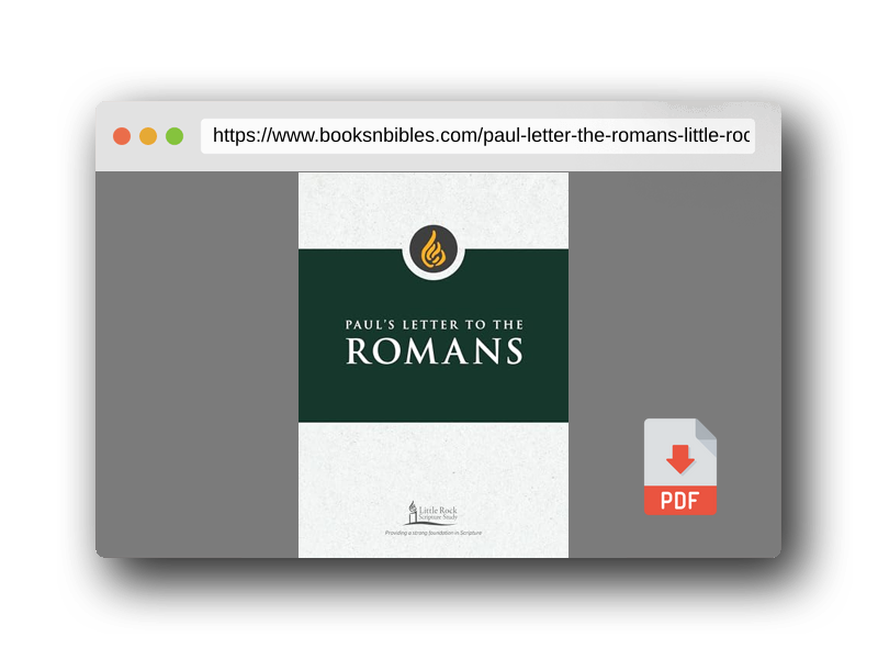 PDF Preview of the book Paul's Letter to the Romans (Little Rock Scripture Study)