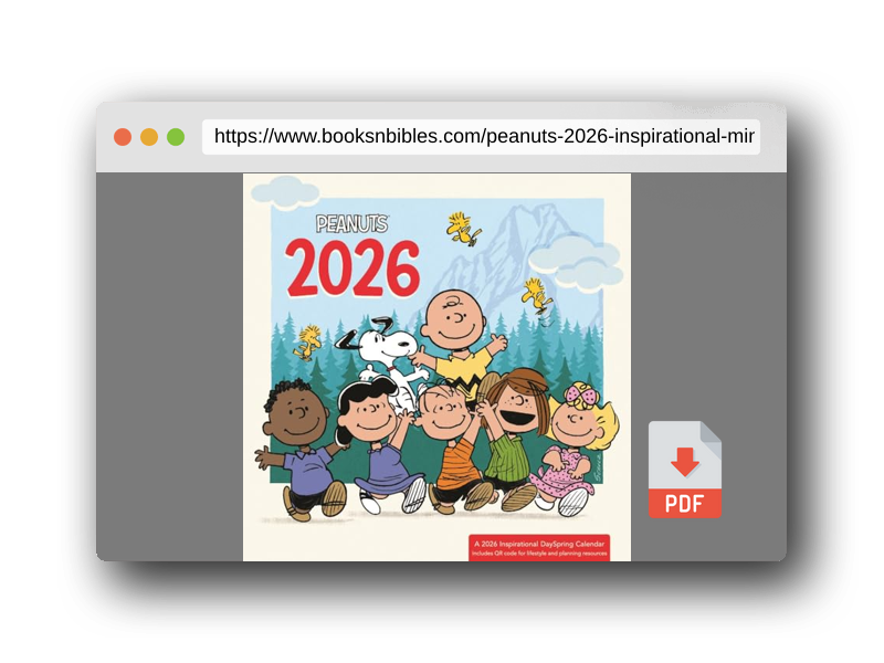 PDF Preview of the book Peanuts 2026 Inspirational Mini Wall Calendar