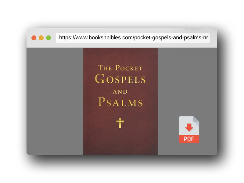 PDF Preview of the book Pocket Gospels and Psalms-NRSV