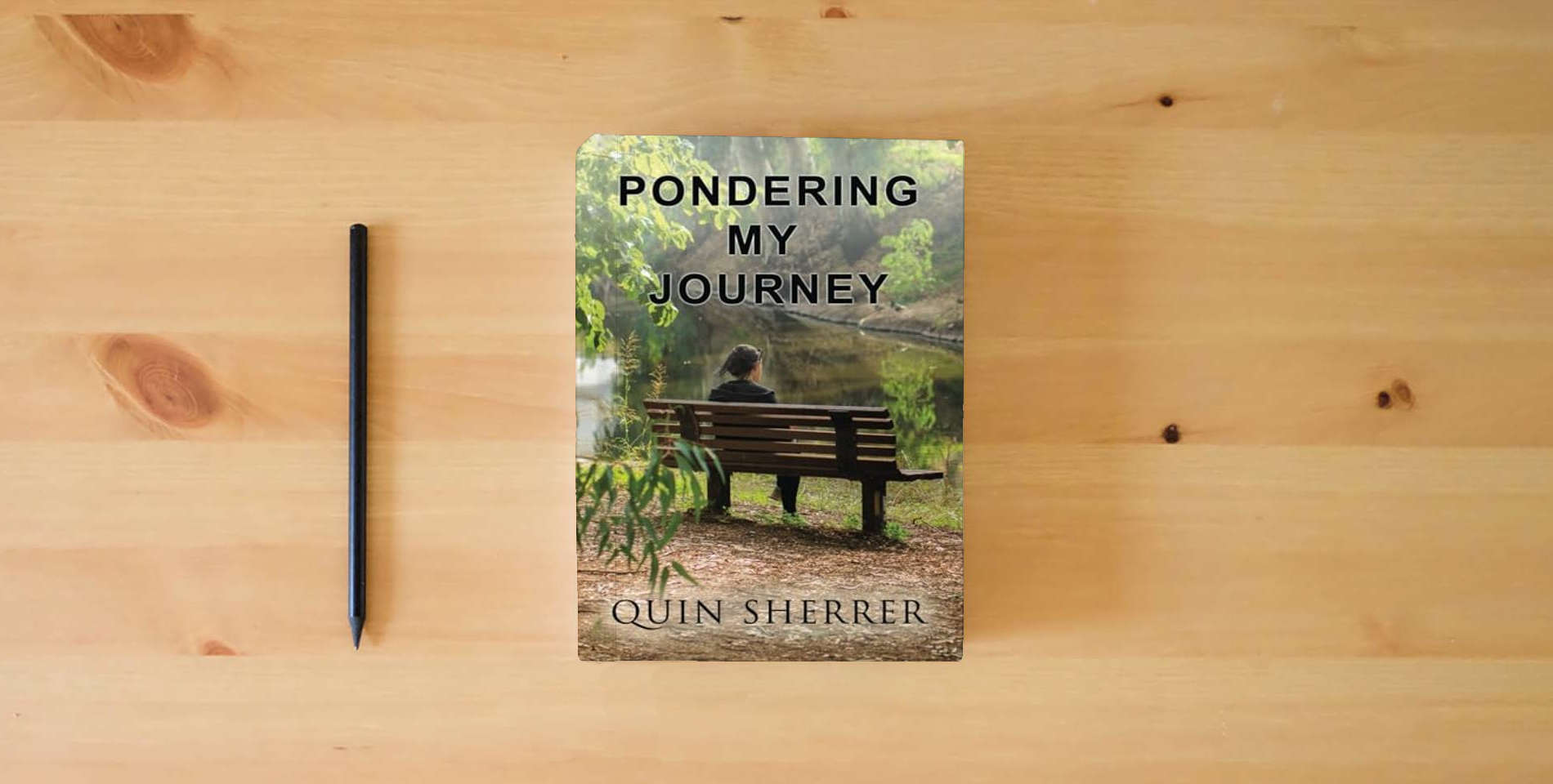 The book Pondering My Journey is on the table