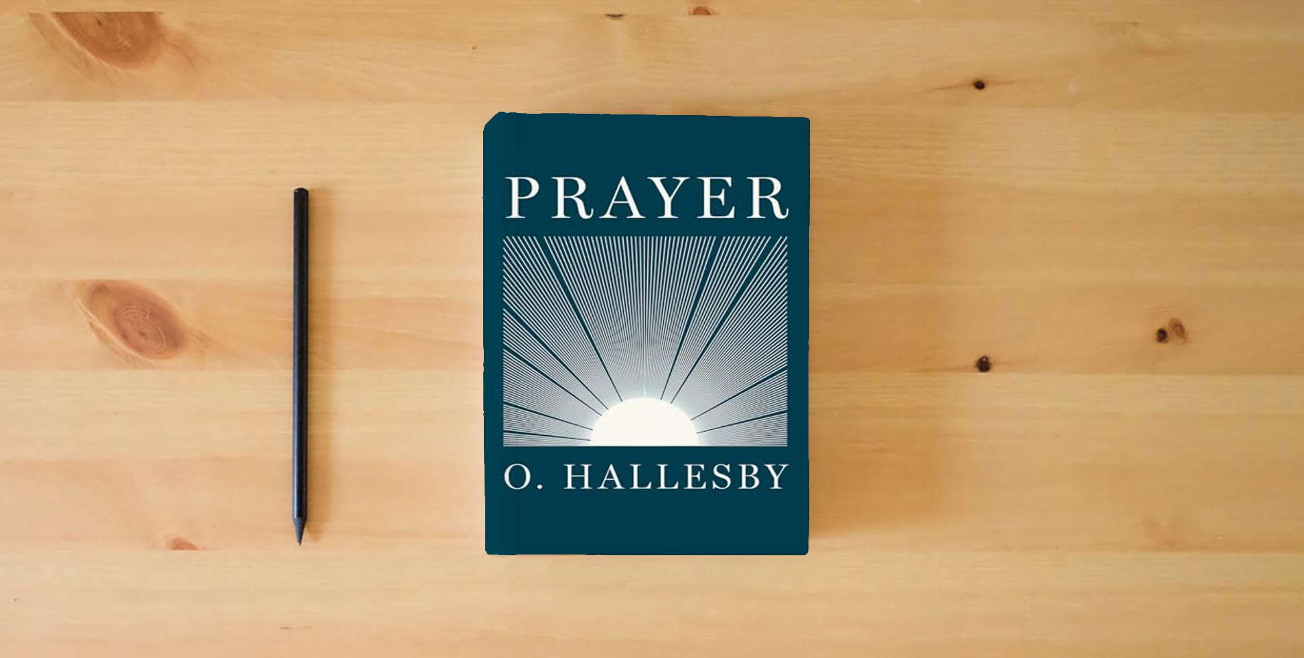 The book Prayer is on the table