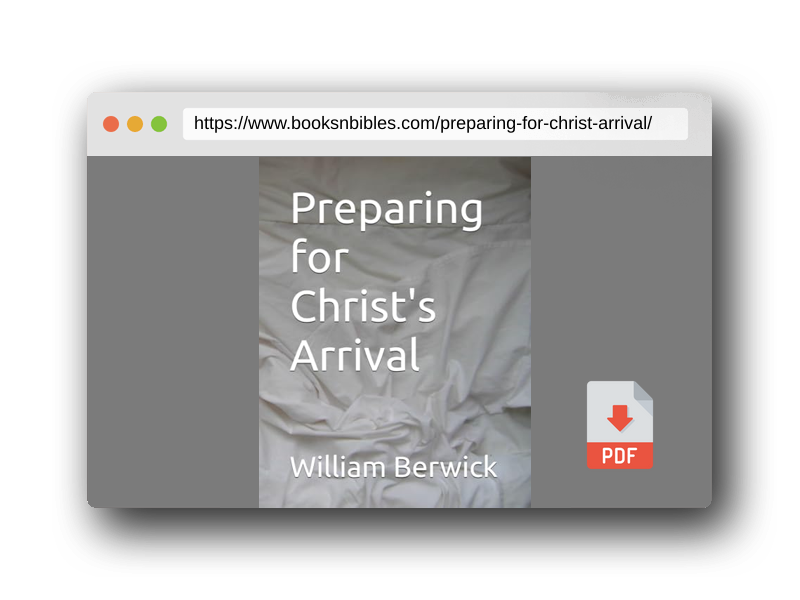 PDF Preview of the book Preparing for Christ's Arrival