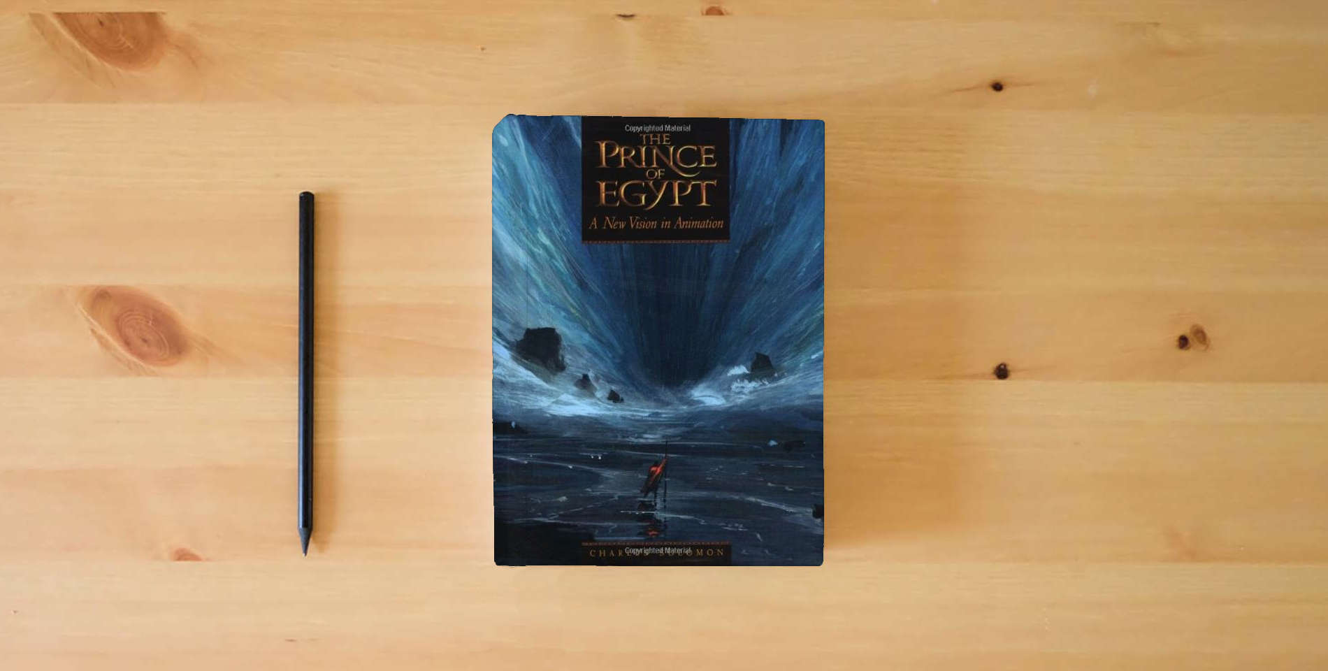 The book Prince of Egypt is on the table