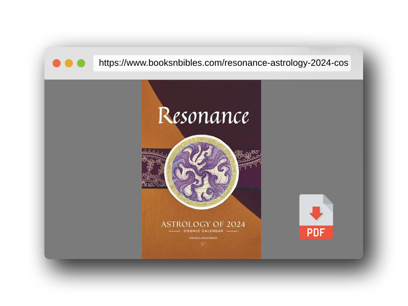 PDF Preview of the book Resonance: Astrology of 2024 Cosmic Calendar