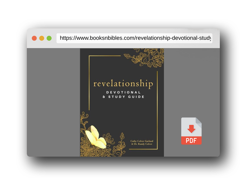 PDF Preview of the book Revelationship Devotional & Study Guide