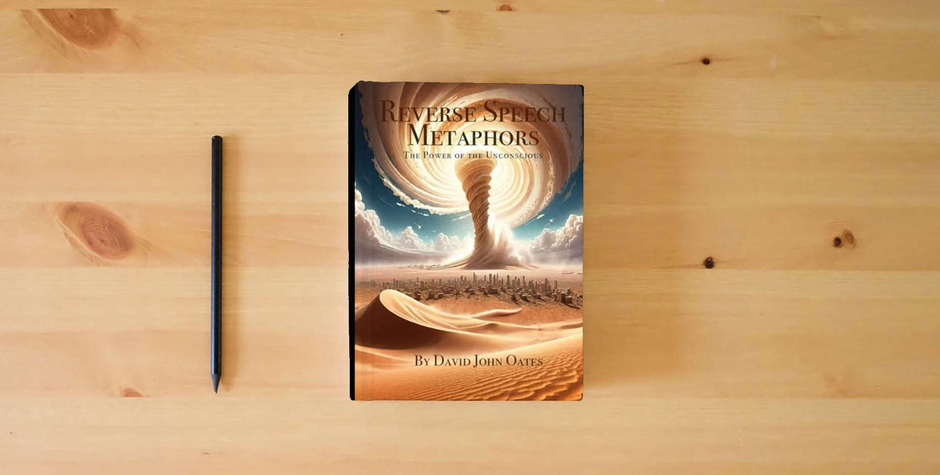 The book Reverse Speech Metaphors: The Power of the Unconscious is on the table