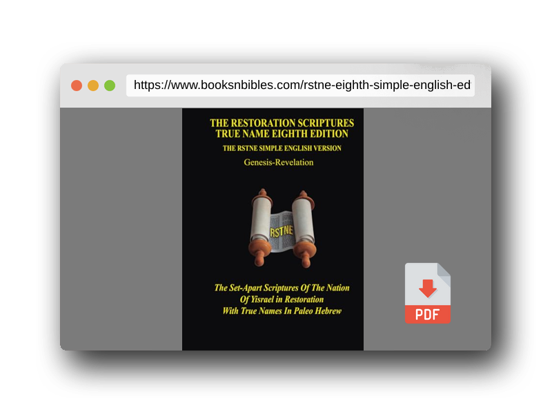 PDF Preview of the book RSTNE Eighth Simple English Edtion Softcover