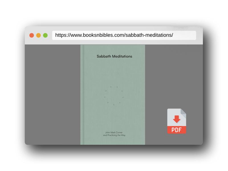 PDF Preview of the book Sabbath Meditations