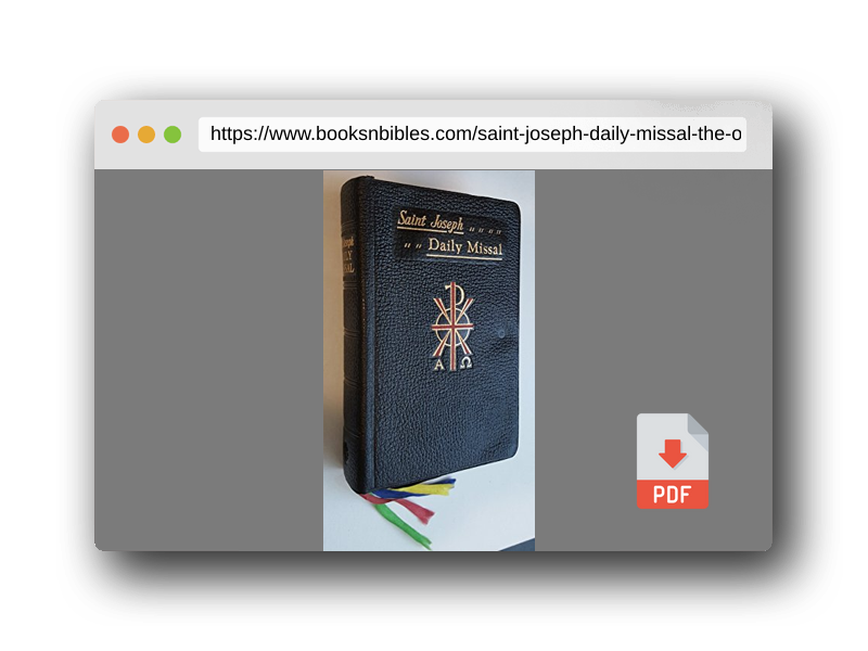 PDF Preview of the book Saint Joseph Daily Missal: The Official Prayers of the Catholic Church - Completely Revised Edition