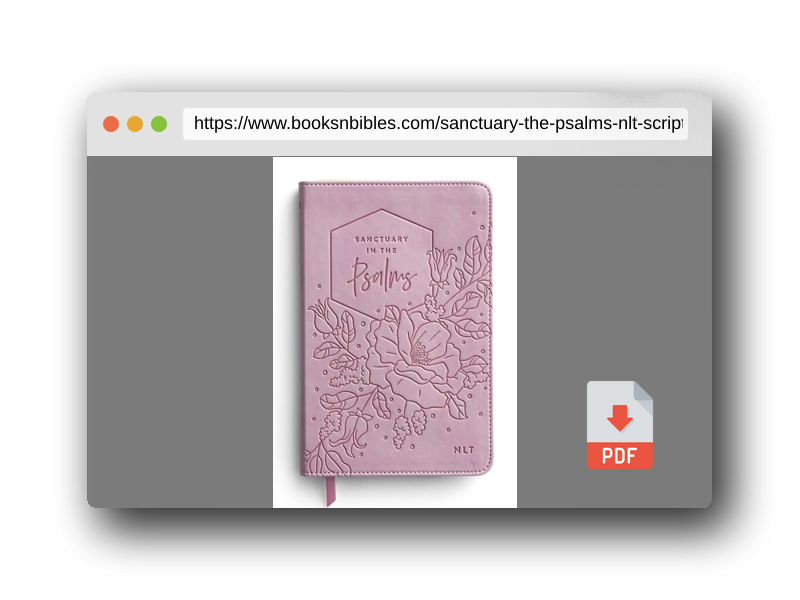 PDF Preview of the book Sanctuary in the Psalms - NLT Scripture Book