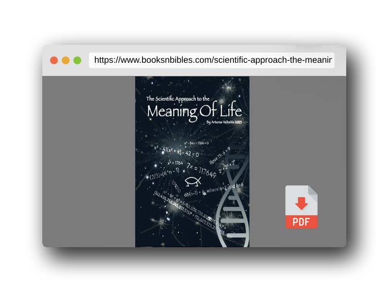 PDF Preview of the book Scientific approach to the meaning of life