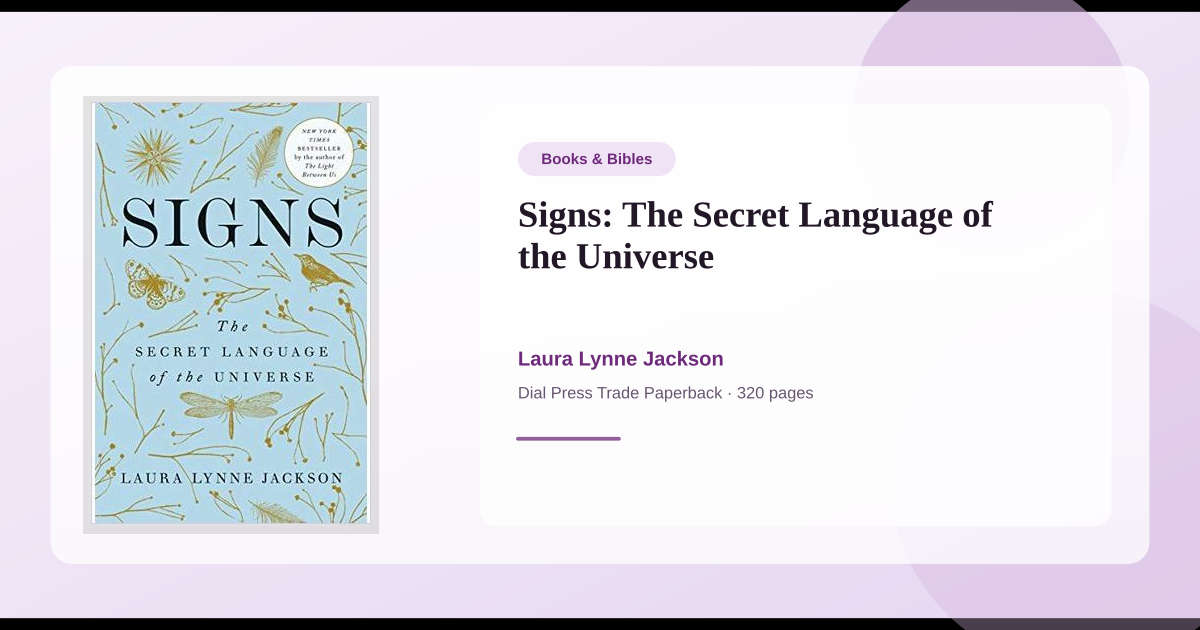Book Signs: The Secret Language of the Universe → Download and Print ...