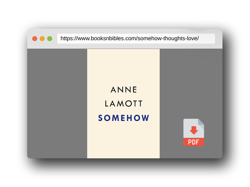 PDF Preview of the book Somehow: Thoughts on Love