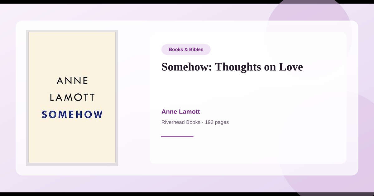 Book Somehow: Thoughts on Love → Download and Print PDF, Abstract ...