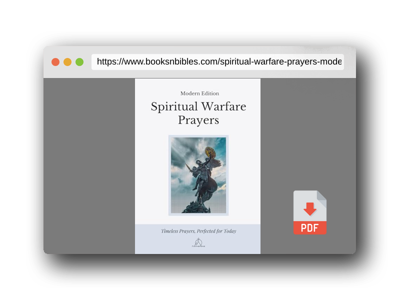 PDF Preview of the book Spiritual Warfare Prayers: Modern Edition - Overcome Anxiety, Loneliness, Temptation, Anger, and Spiritual Attacks with God’s Word