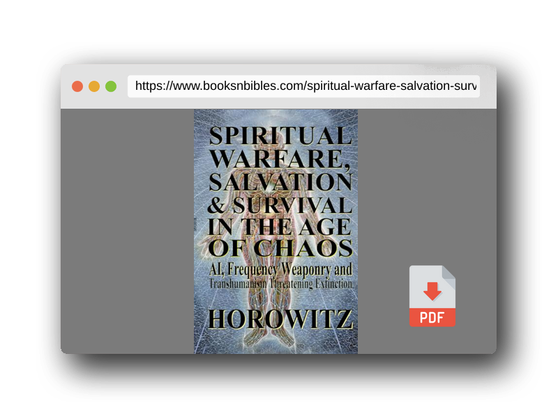 PDF Preview of the book Spiritual Warfare, Salvation & Survival in The Age of Chaos: AI, Frequency Weaponry, and Transhumanist Conversion of Civilization Threatening Extinction