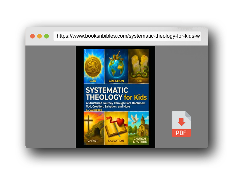 PDF Preview of the book Systematic Theology for Kids: 52-Week Workbook