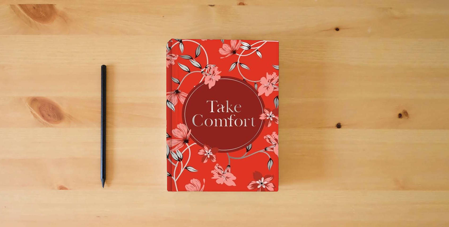 The book Take Comfort (Prayer Book) is on the table